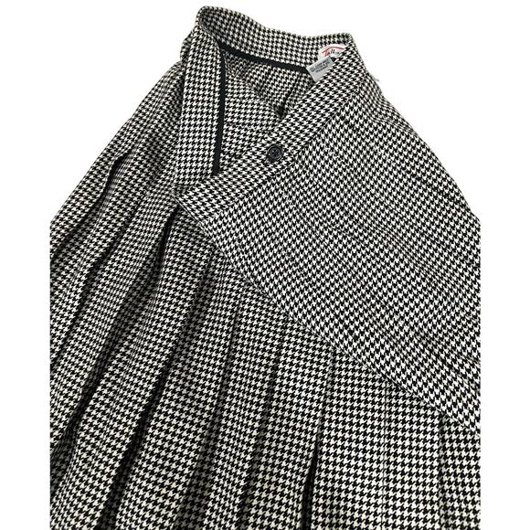 Vintage Talbots Black and White Checkered Skirt - Picture 5 of 7